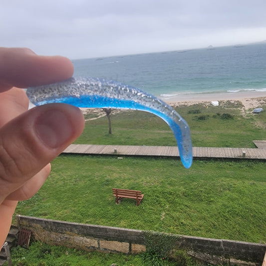 Lote de Señuelos de Pesca Blandos 6 unidades | Azul y Negro