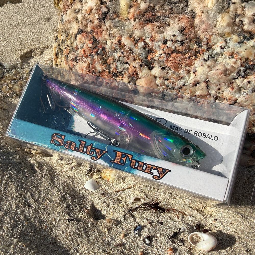 Señuelo de Pesca en Superficie MR Salty Fury 10 cm y 17.5 gramos