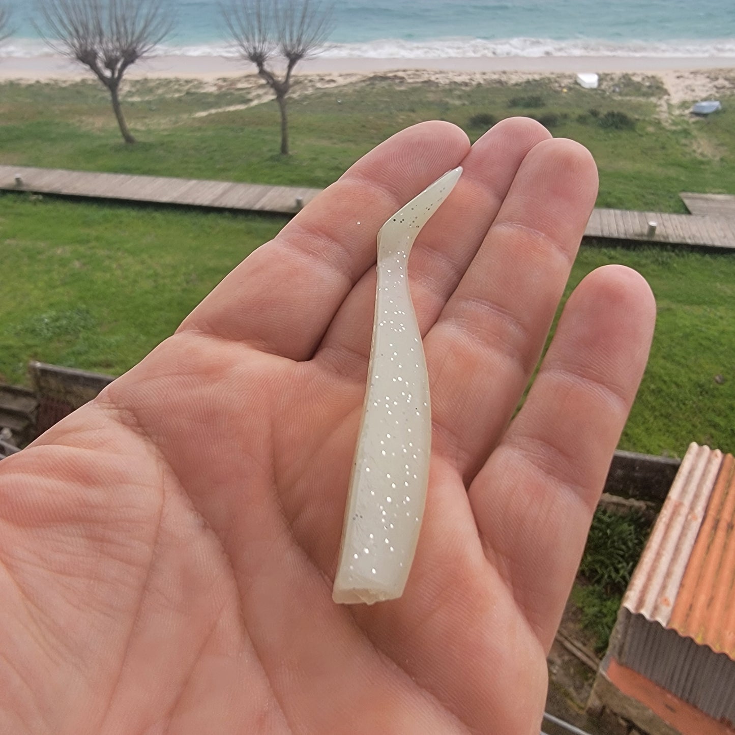 Pack Señuelos Blandos de Pesca 5 unidades color Glow