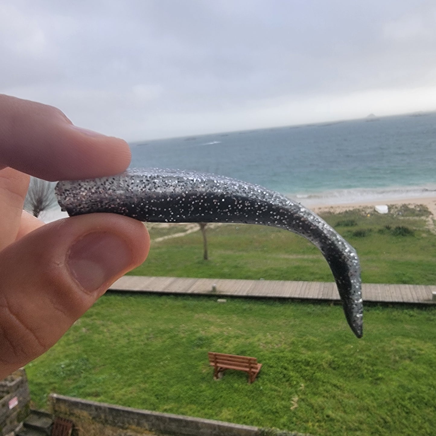 Lote de Señuelos de Pesca Blandos 6 unidades | Negro y Rosa