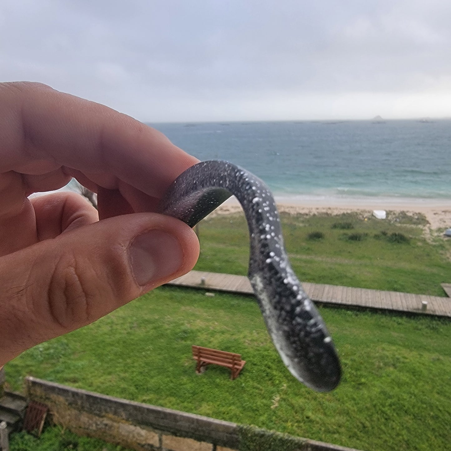 Pack Señuelos Blandos de Pesca 5 unidades color Negro