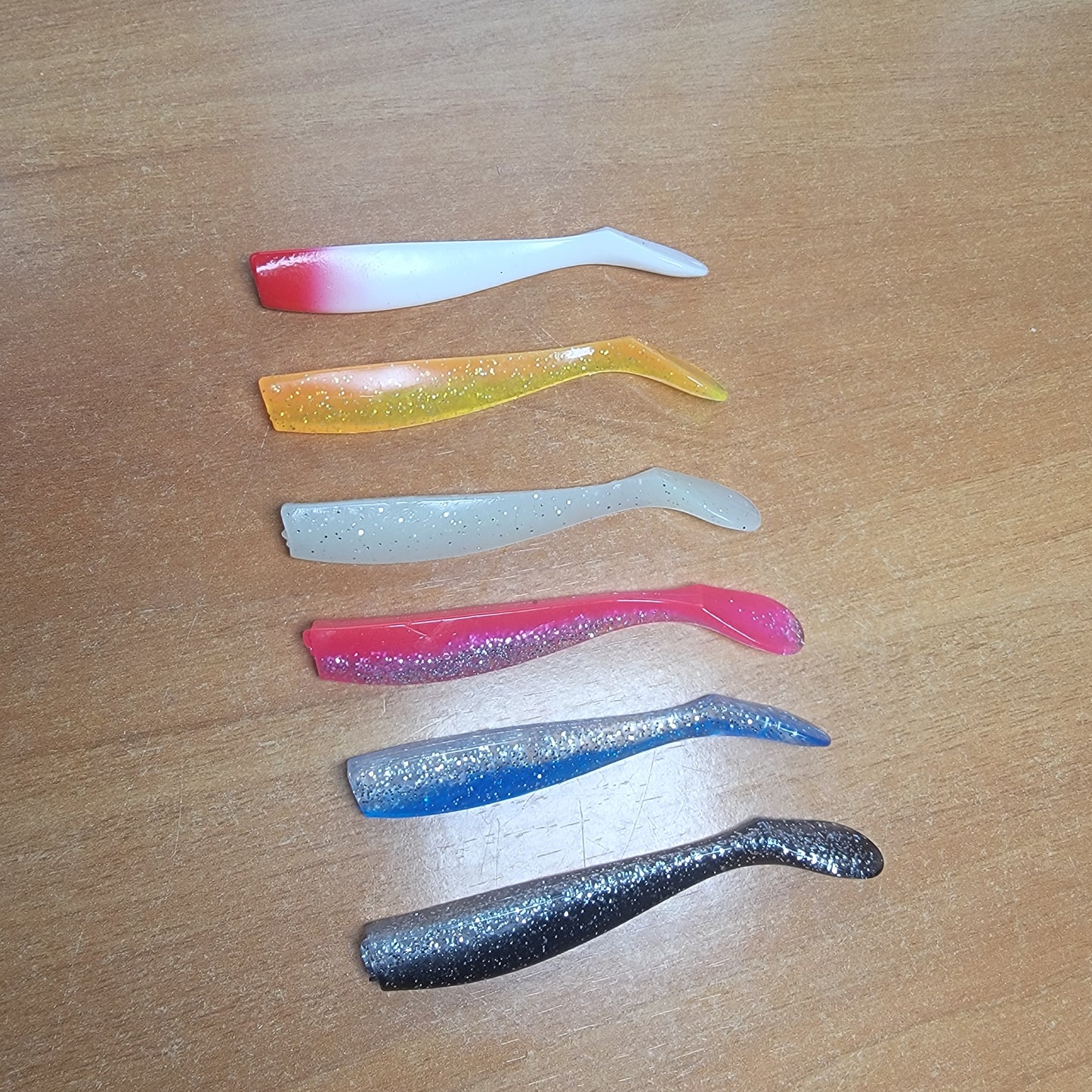 Pack Señuelos Blandos de Pesca 6 unidades multicolor 85mm