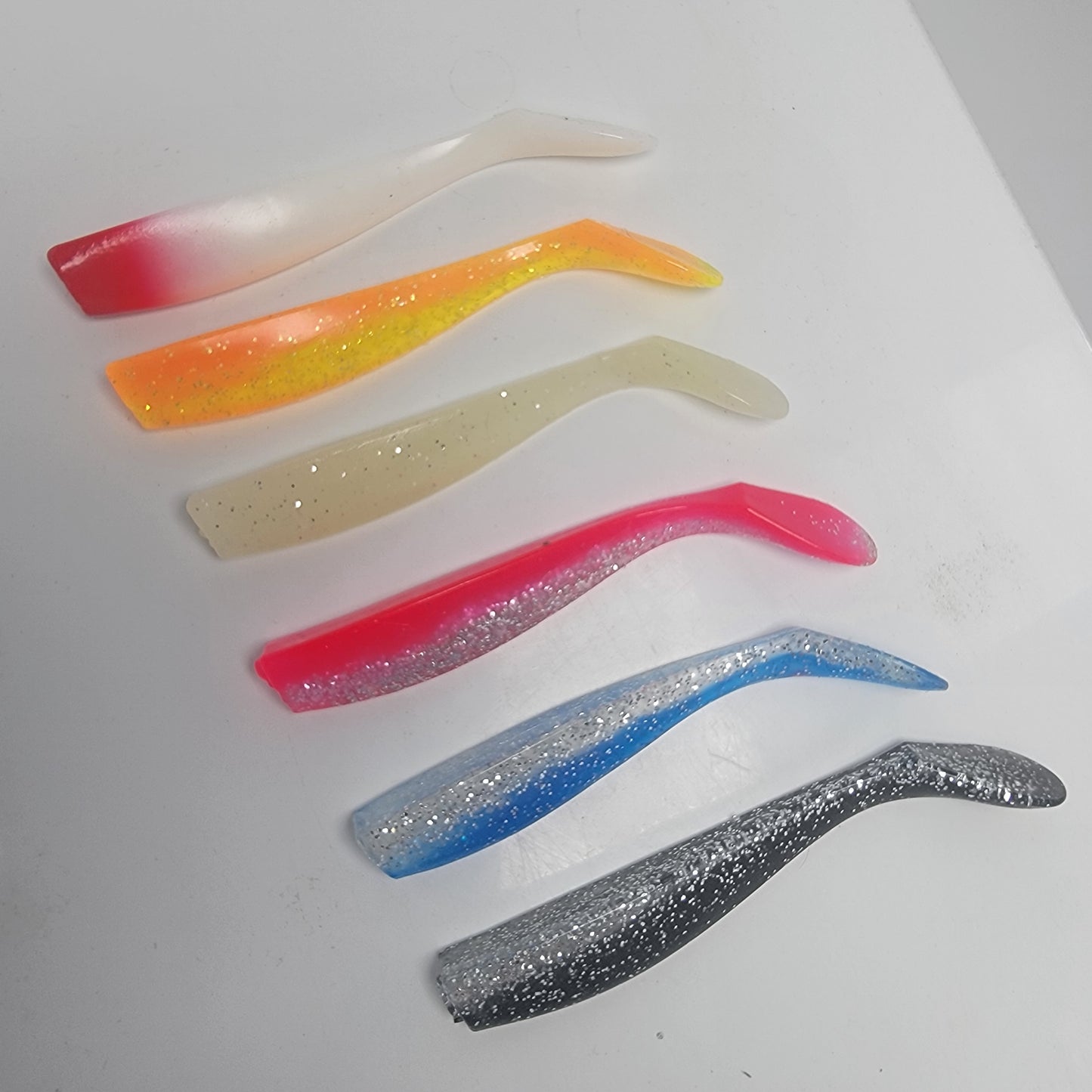 Pack Señuelos Blandos de Pesca 6 unidades multicolor 85mm