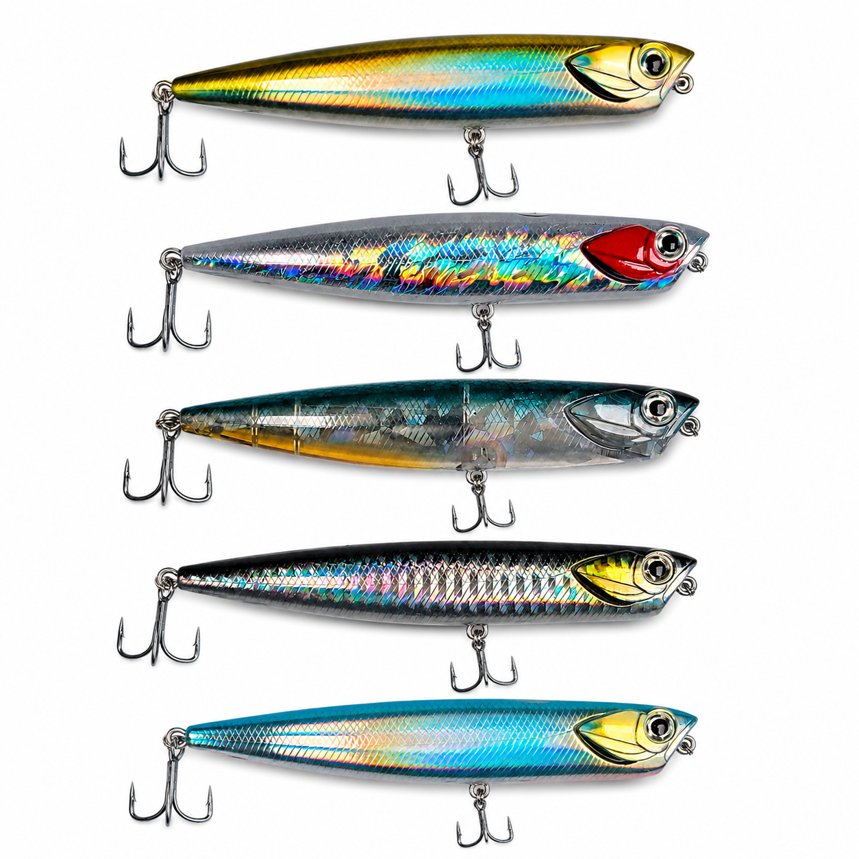 Pack Señuelos Salty Fury Selection | 5 Paseantes de Superficie