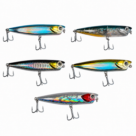 Pack Señuelos Salty Fury Selection | 5 Paseantes de Superficie