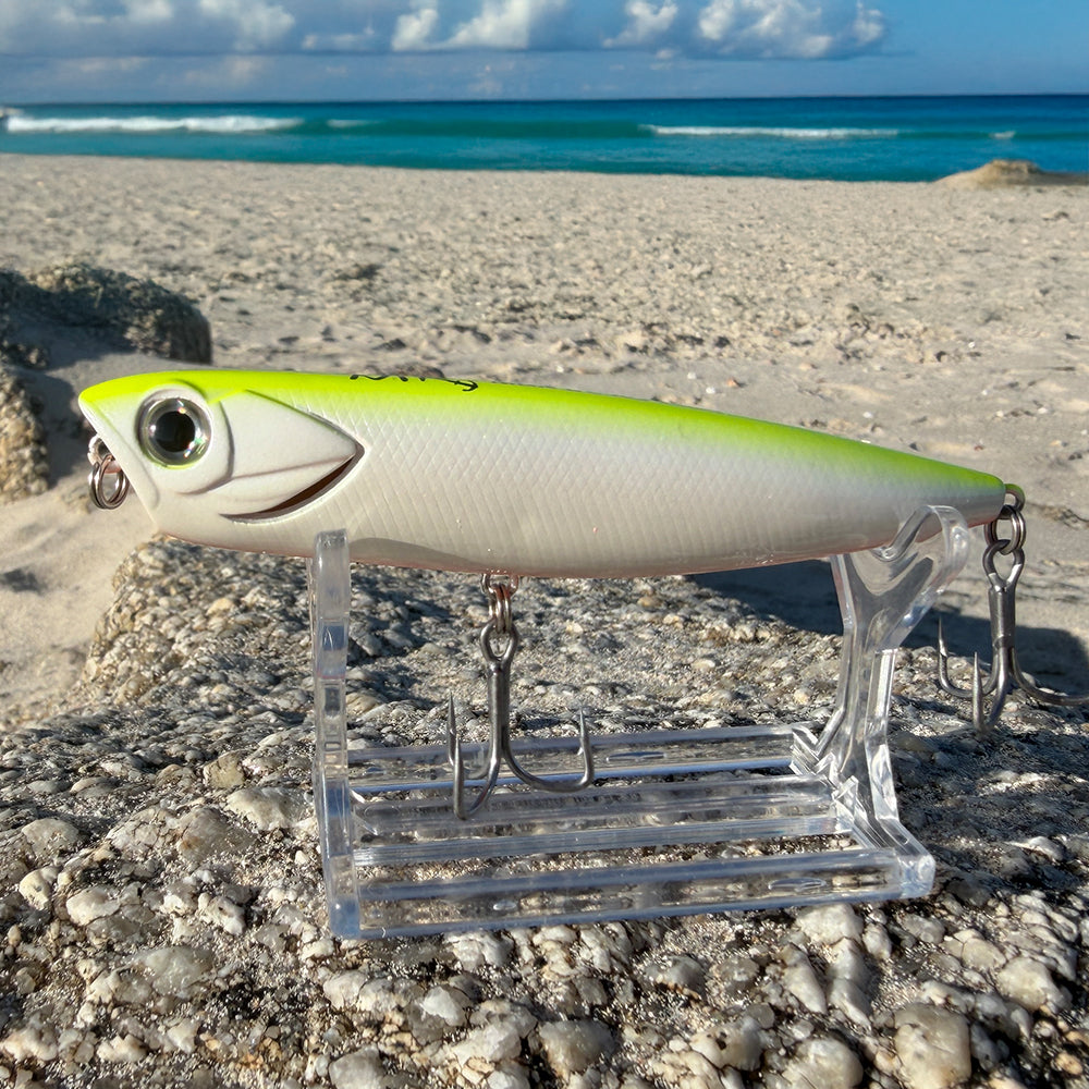 Salty Fury 100 Citrus – Paseante de Superficie 10 cm | Mar de Robalo