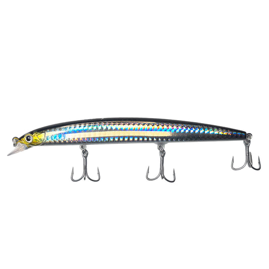 Pack de 3 Señuelos para pescar de Día MR Labrax 140mm