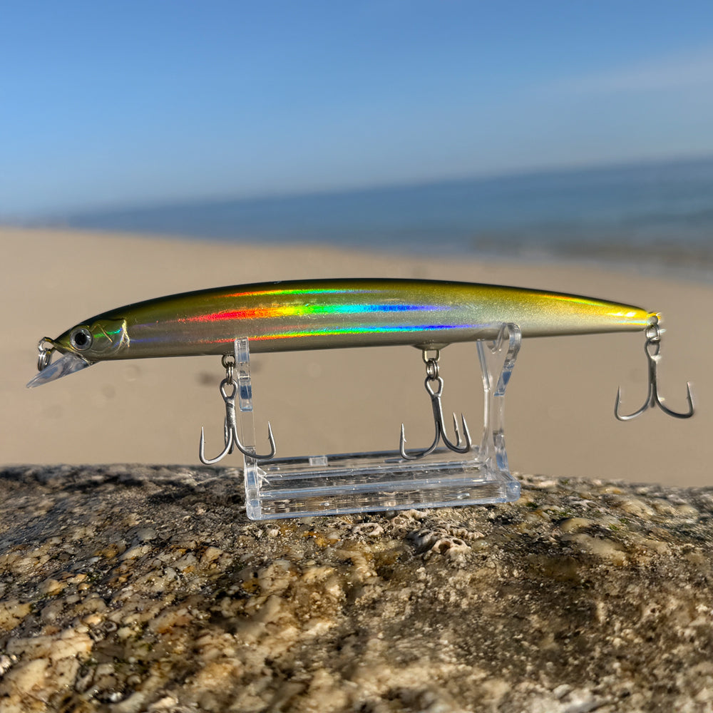 Señuelo de Pesca a Spinning MR Labrax 140 color Oliva