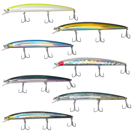 Pack Completo con los 7 colores de Señuelos MR Labrax 140