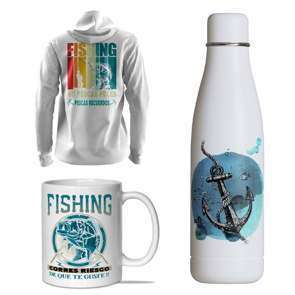 Pack Invierno Blanco | Sudadera, Taza y Termo