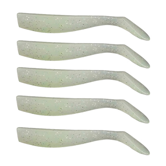 Pack Señuelos Blandos de Pesca 5 unidades color Glow